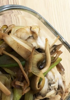 簡単 長ネギと舞茸のポン酢炒め-レシピのメイン写真