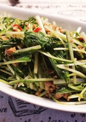 水菜と三つ葉のエスニック風サラダ-レシピのメイン写真