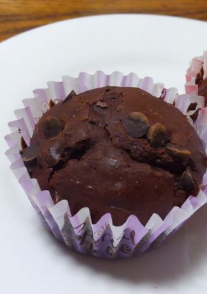 チョコチップチョコマフィン-レシピのメイン写真
