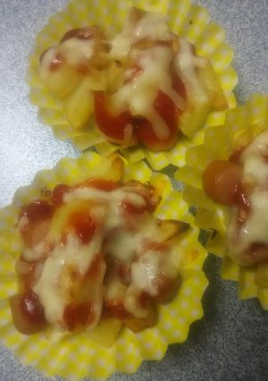 ジャガイモとウインナーのチーズ焼き♡-レシピのメイン写真