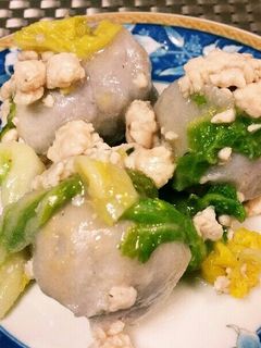 サムライ特製白菜と里芋の鶏そぼろあん❤-レシピのメイン写真