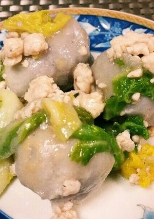 サムライ特製白菜と里芋の鶏そぼろあん❤-レシピのメイン写真