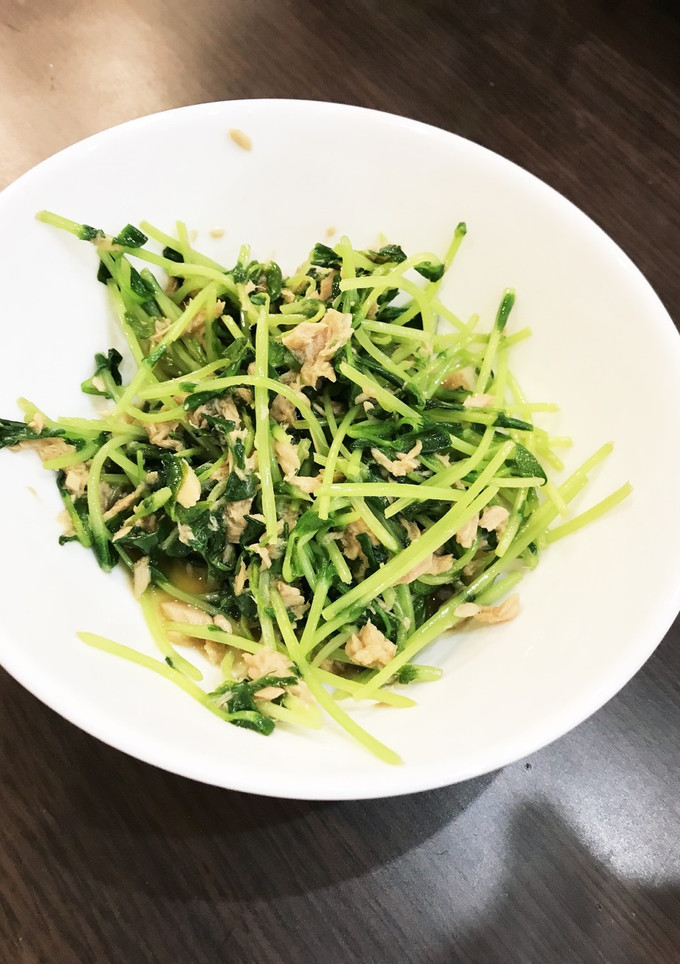 簡単!!豆苗とツナの醤油炒め-レシピのメイン写真