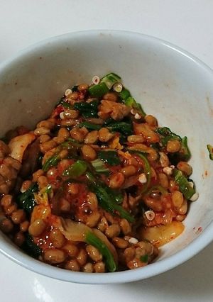 簡単!一品料理の納豆キムチ-レシピのメイン写真