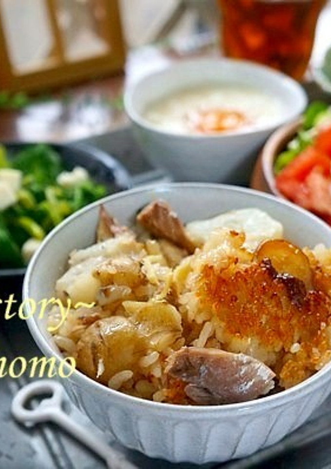 和カフェ風★菊芋とサバの炊き込みご飯-レシピのメイン写真