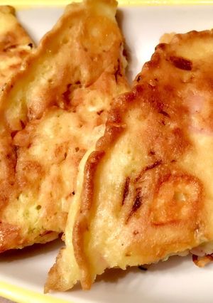 ハムチーズお好み焼き(幼児食/冷凍可)-レシピのメイン写真