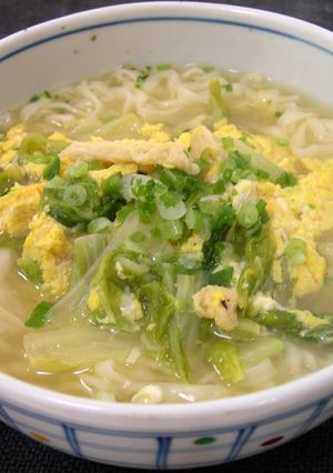 南関あげと白菜の卵とじ☆ うどん☆-レシピのメイン写真