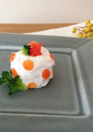 【簡単♡かわいい】水玉のミニケーキ 犬用-レシピのメイン写真