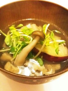 キノコとさつまいも★すまし汁-レシピのメイン写真