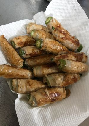 オクラの豚肉巻き-レシピのメイン写真