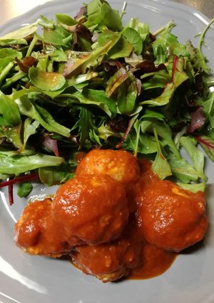 高野豆腐入りトマト煮込みミートボール-レシピのメイン写真