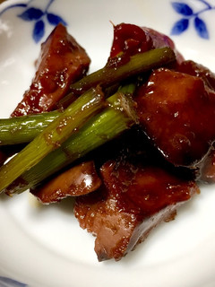 レバーとニンニクの芽の甘辛煮-レシピのメイン写真