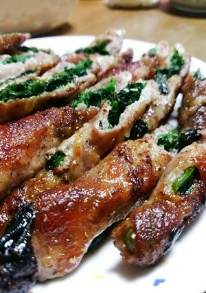 *ほうれん草の豚肉1本巻き*-レシピのメイン写真