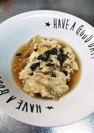 【離乳食完了期】鶏挽肉の親子丼-レシピのメイン写真