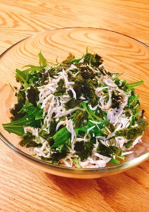 水菜としらすのサラダ-レシピのメイン写真