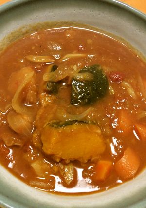 圧力鍋でニンニクの効いた和風野菜スープ-レシピのメイン写真
