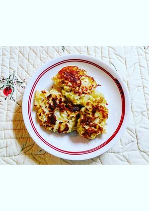 焼くだけ!キャベツの豆乳チーズお好み焼き-レシピのメイン写真