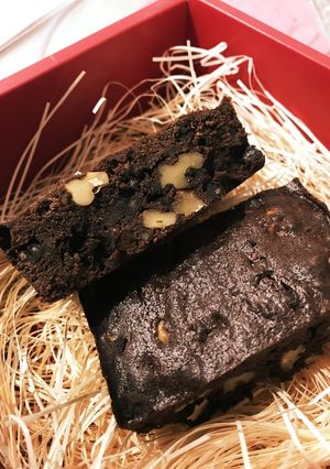 バレンタインにチョコチップ入りブラウニー-レシピのメイン写真