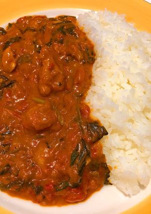ほうれん草入りトマト缶バターチキンカレー-レシピのメイン写真