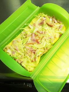 ルクエで時短5…ベーコンと野菜のオムレツ-レシピのメイン写真