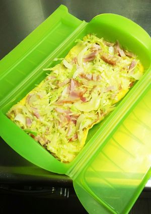 ルクエで時短5…ベーコンと野菜のオムレツ-レシピのメイン写真