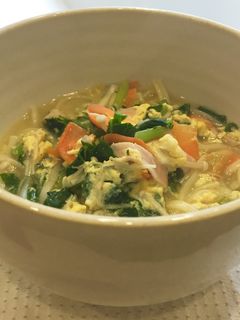 大根の葉で。卵とじうどん。-レシピのメイン写真
