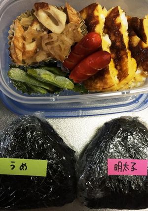 旦那弁当37♥簡易弁当(；▽；)-レシピのメイン写真