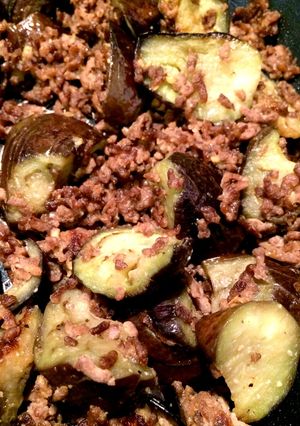 ナスとひき肉の味噌炒め-レシピのメイン写真