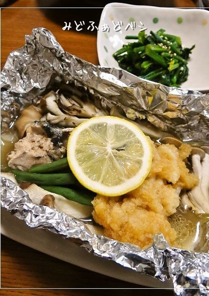 さば水煮缶ときのこの✿さっぱりホイル焼き-レシピのメイン写真