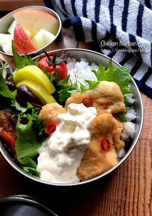 お弁当に！鶏むね肉の簡単チキン南蛮-レシピのメイン写真