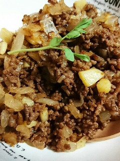 ひき肉と玉じゃがケチャップ炒め☆-レシピのメイン写真