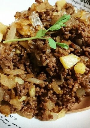 ひき肉と玉じゃがケチャップ炒め☆-レシピのメイン写真