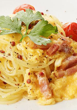 カッチョエペペスクランブル生スパゲティ-レシピのメイン写真