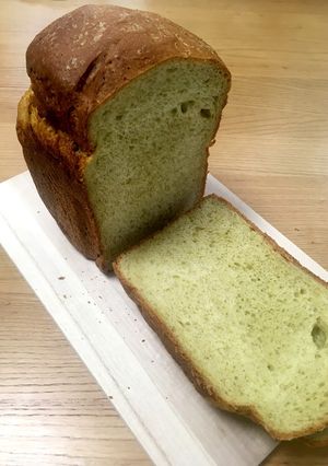 ふわうま！大豆粉と全粒粉入り青汁食パン☆-レシピのメイン写真