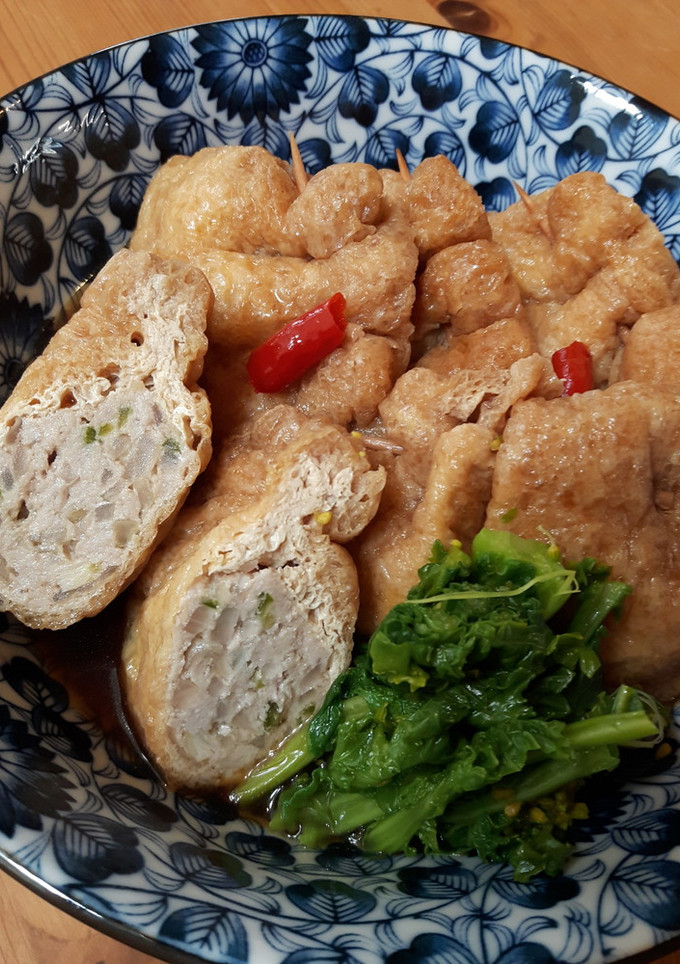 豚合挽きの巾着煮-レシピのメイン写真