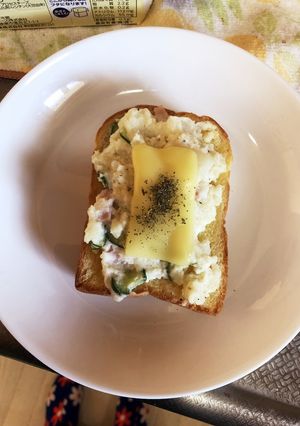 中村さんちのポテトサラダトースト♡-レシピのメイン写真
