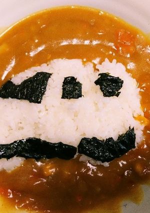 簡単盛り付け！新幹線カレー-レシピのメイン写真