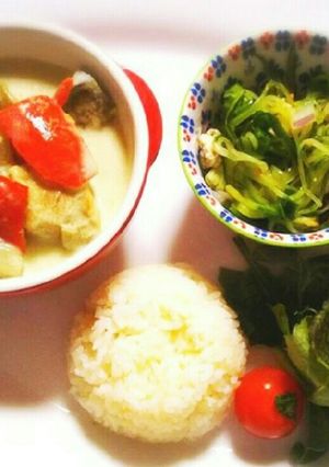 低糖質&低脂質！グリーンカレー-レシピのメイン写真