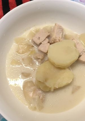 ポトフの残りで豆乳スープ-レシピのメイン写真