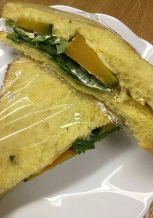 リメイク・かぼちゃの煮物のサンドイッチ-レシピのメイン写真