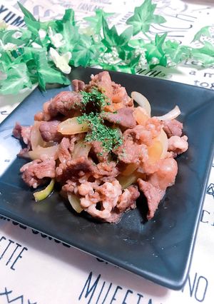 お弁当に♡牛コマと玉ねぎの甘辛味噌炒め-レシピのメイン写真