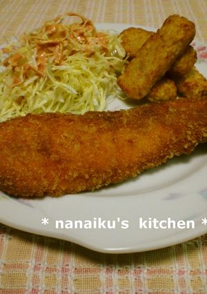 今日は魚で♡キングサーモンフライ-レシピのメイン写真
