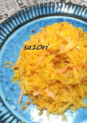 食べるラー油で！キャベツの簡単温サラダ！-レシピのメイン写真