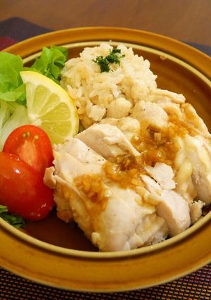 圧力鍋でシンガポール風チキンライス-レシピのメイン写真