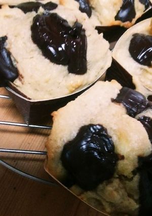 糖質制限チョコとリンゴのカップケーキ-レシピのメイン写真