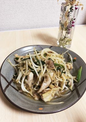 鶏肉ともやしのポン酢炒め-レシピのメイン写真