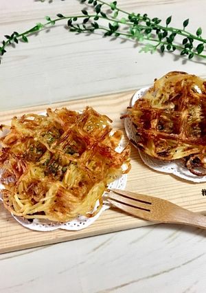 カリポリ食感のスパゲティワッフル-レシピのメイン写真