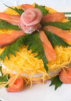 お祝いに！簡単美味しい寿司ケーキ！-レシピのメイン写真