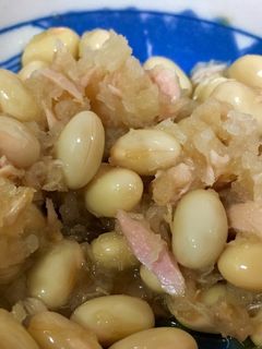 簡単一品!大豆とおろしのポン酢あえ-レシピのメイン写真