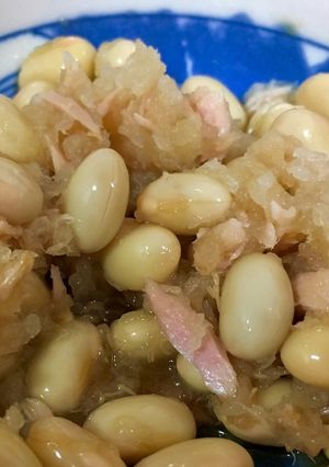 簡単一品！大豆とおろしのポン酢あえ-レシピのメイン写真